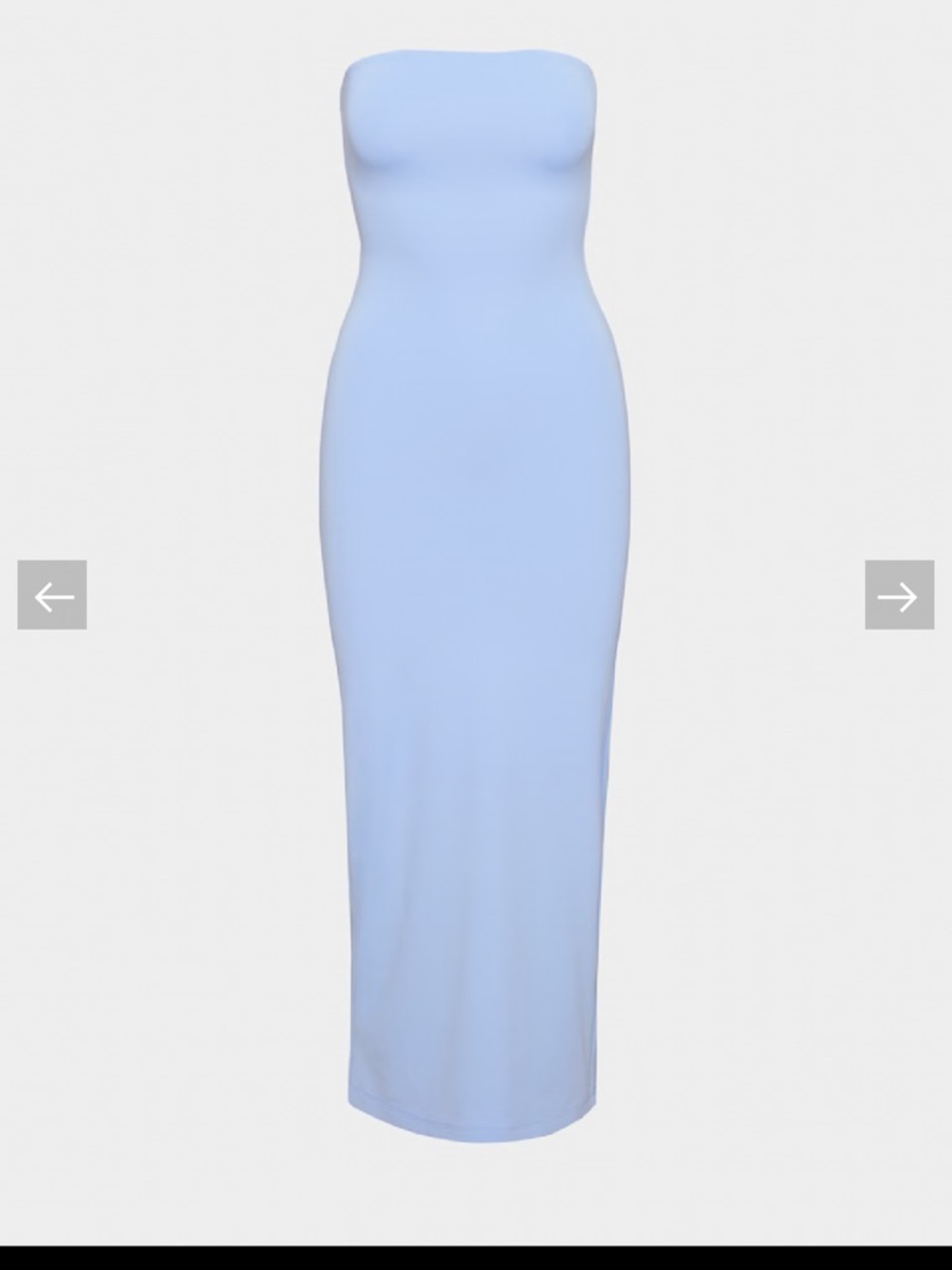 Aritzia contour enrapture maxi tube dress dayflower blue S NWOT